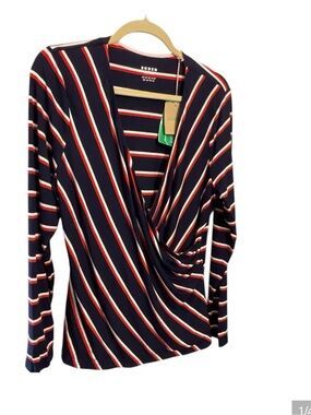 Boden NWT Hotch stripe jersey top